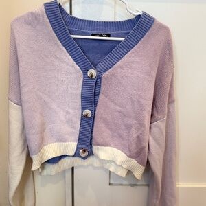Colorblock Cardigan Sweater